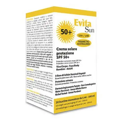 Evita Solaire 20 Sachets Spf50 100ml