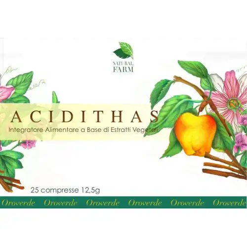 Natural Farm Acidithas Complément Alimentaire 25 Comprimés