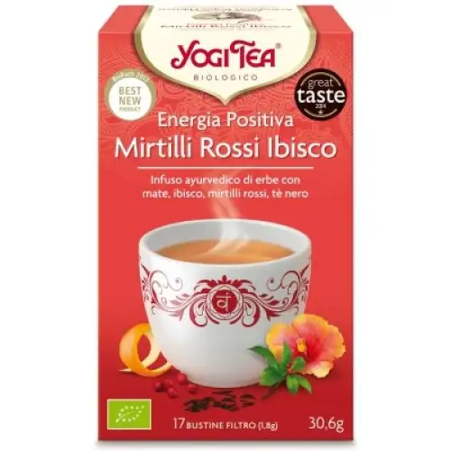 Yogi Tea Énergie Positive Arandanos Hibiscus 17 X 1