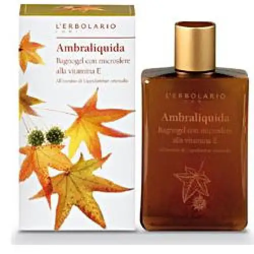 L'Erbolario Ambraliquida Bagnogel Aux Microsphères De Vitamine E 250 ml