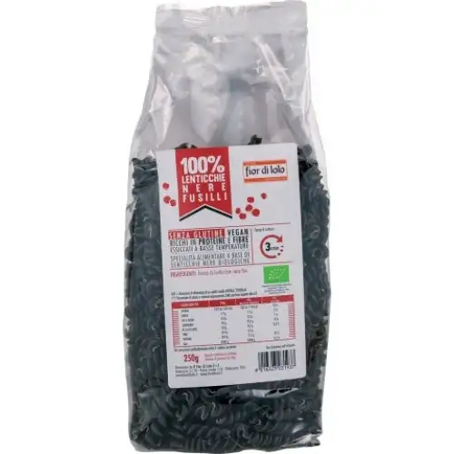 Fior Di Loto Fusilli Lentilles Noires Bio