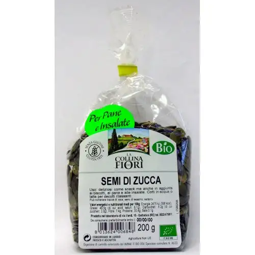 La Collina Dei Fiori Graines de Courge Sans Gluten Bio 200g