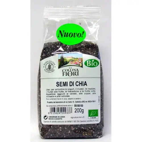 La Collina Dei Fiori Graines de Chia Bio Sans Gluten 200g