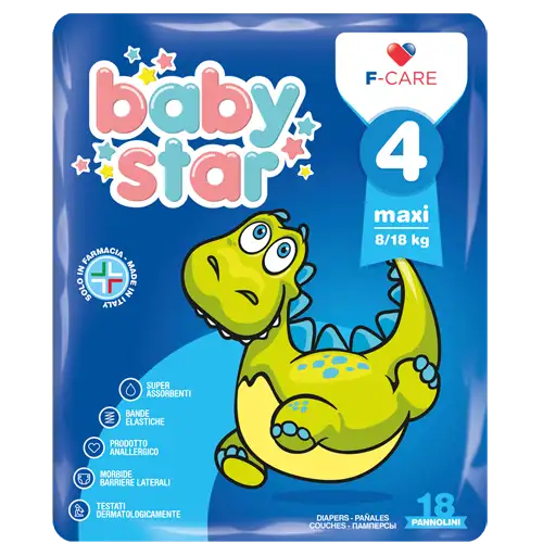 Baby Star Couches 4 Maxi 8-18kg 18 pièces
