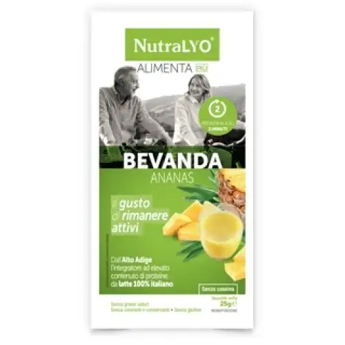 NutraLYO AlimentaPiù Boisson Protéinée All' Ananas Complément Alimentaire 25g