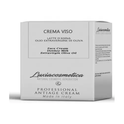 Luxiacosmetica Crème Visage Lait d'Anesse Huile d'Olive Extra Vierge 50ml