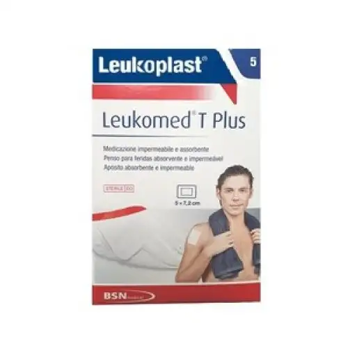 Leukoplast Leukomed T Plus Pansement Transparent 5 Pièces 7,2x5cm