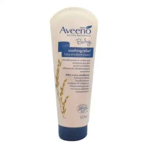 Aveeno Baby Bain Émollient 354 ml + Crème 223 ml + Pochette