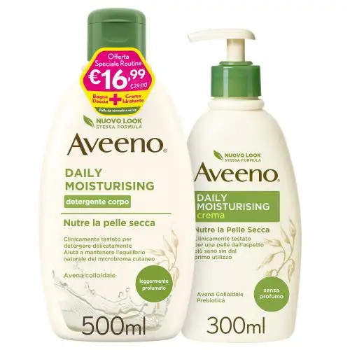 Bain Douche Hydratant Quotidien + Crème Hydratante Aveeno