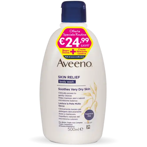 Bain-douche apaisant + crème apaisante Aveeno®