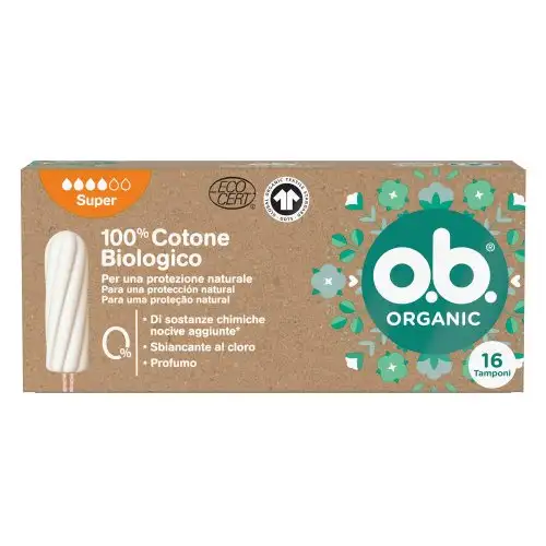 ob Bio Super 16 Serviettes 100% Coton Bio