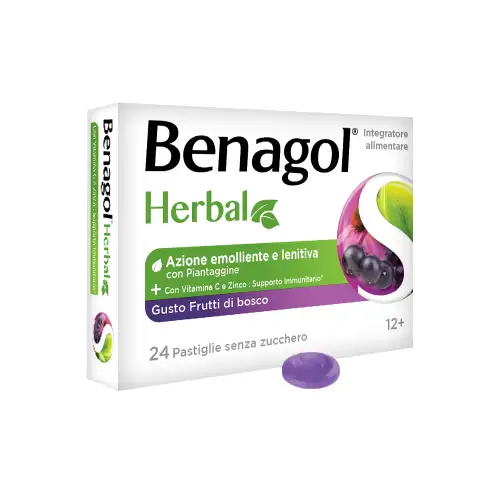 Herbes Baies Benagol 24 Comprimés