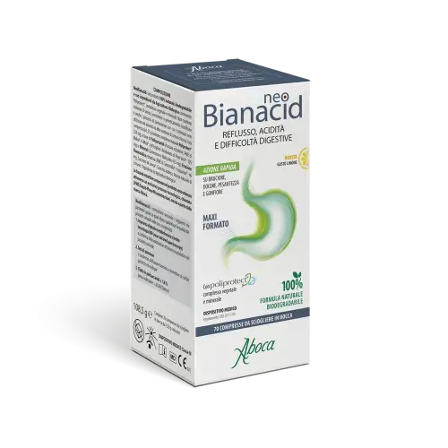 NeoBianacid Gusto Limone Aboca 70 Compresse