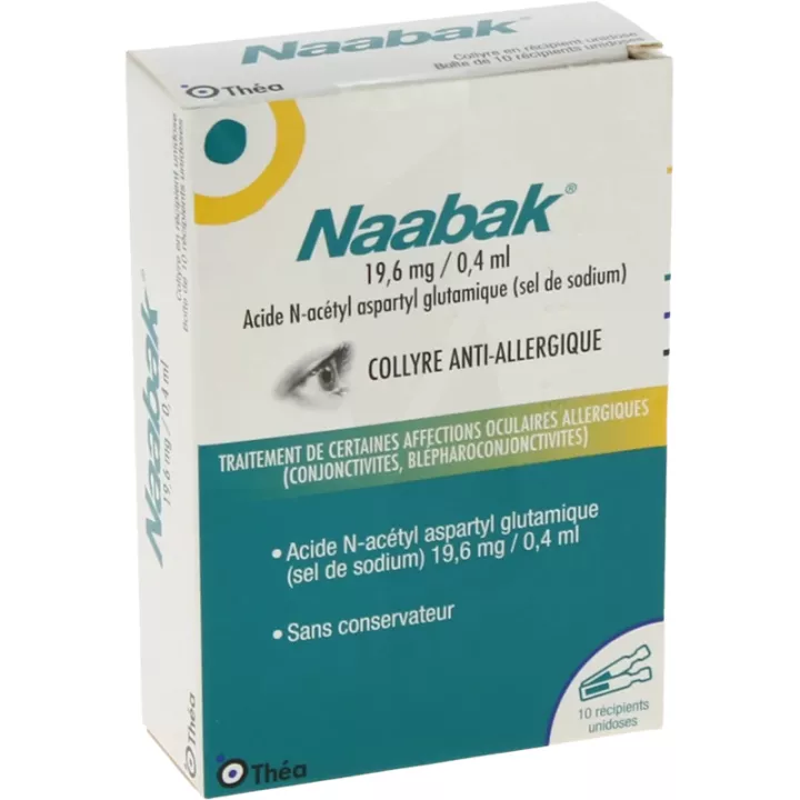 Naabak Collyre allergie 10 unidoses