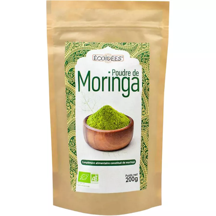Ecoidées Poudre de Moringa Bio 200 g
