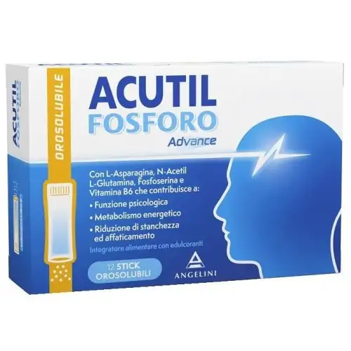 ACUTIL FOSFORO Advance ANGELINI 12 Sticks Orosolubles.