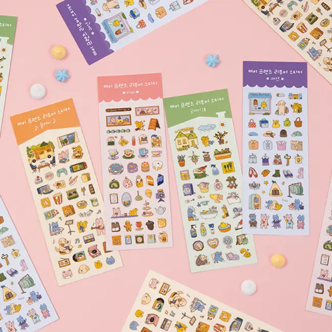 ARDIUM Friends Remover Stickers - Pink (Cafe)