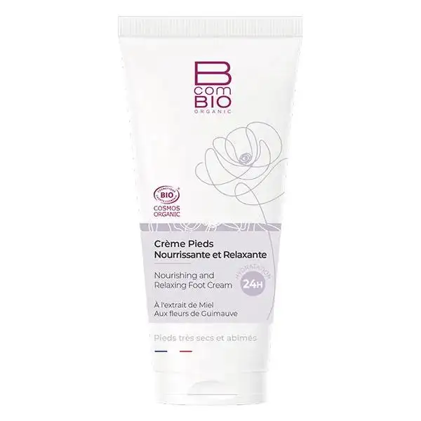 BcomBIO Crème Pieds Nourrissante et Relaxante 100ml