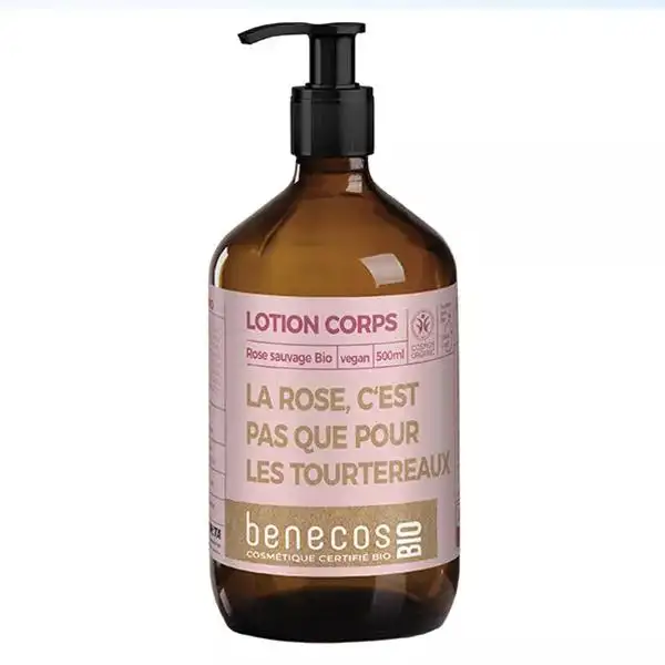 Benecos Lotion Corps Rose Sauvage Bio 500ml