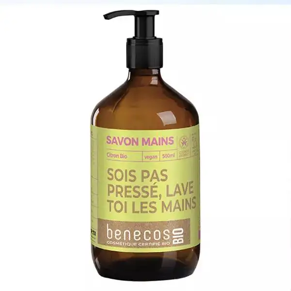 Benecos Savon Mains Citron Bio 500ml