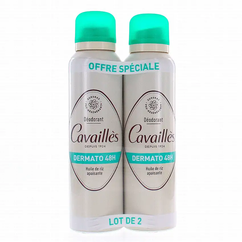 CAVAILLES Déodorant Dermato 48h 150ml lot de 2