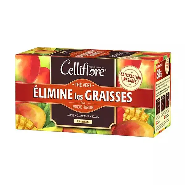 Celliflore Thé Vert Brûle Graisses 25 sachets