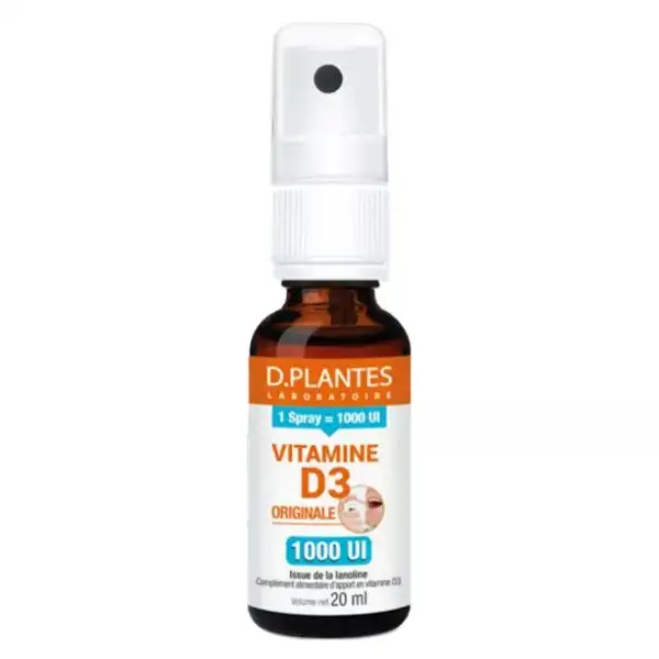 D.Plantes Vitamine D3 1000UI Originale Spray 20ml