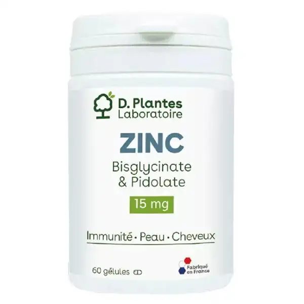 D.Plantes ZINC BISGLYCINATE & PIDOLATE 60 gélules