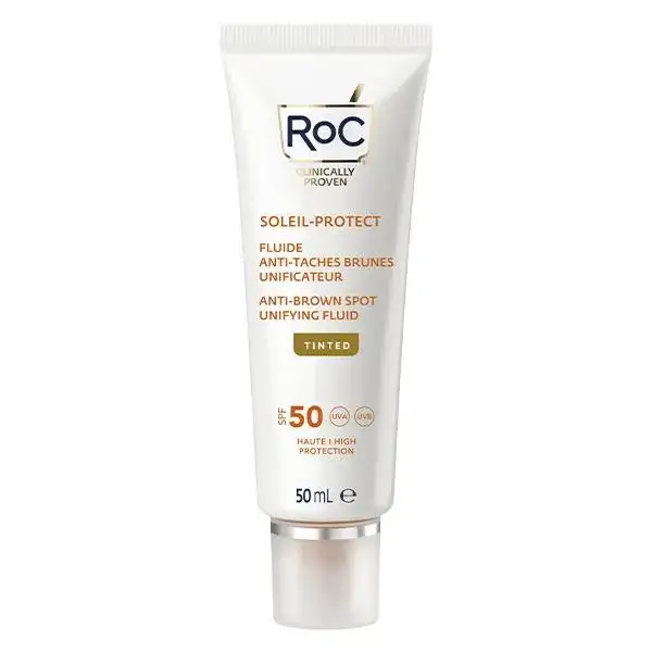 RoC Soleil Protect Fluide teinté Anti-Taches Brunes Unificateur SPF50 50ml