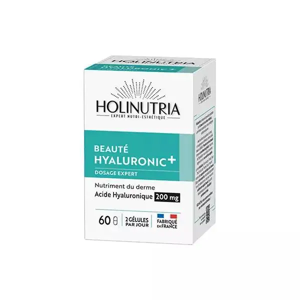 Holinutria Acide hyaluronique pur, constituant de la peau, 60 gélules végétales