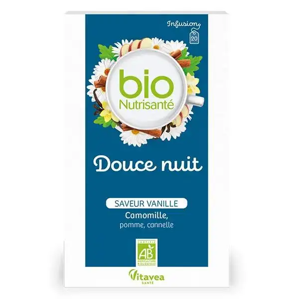 Vitavea Bionutrisanté Infusion Douce nuit saveur vanille 20 sachets