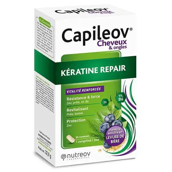 Nutreov Capileov Keratine Repair - Boite 30 comprimés