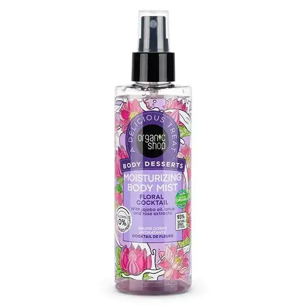 Organic Shop Brume corps hydratante Cocktail de fleurs - 200ml