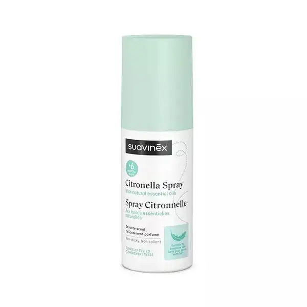 Suavinex Spray à la Citronelle Anti-Moustiques Bébé 6M+ 100 mL