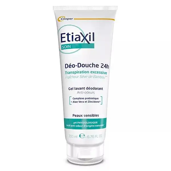 Etiaxil Gel Douche 24h Transpiration Excessive Corps 200ml
