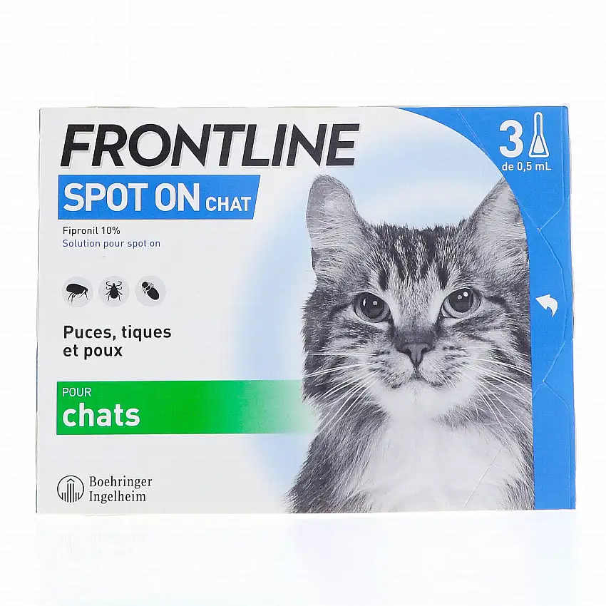 FRONTLINE Spot On - Chat x3 pipettes