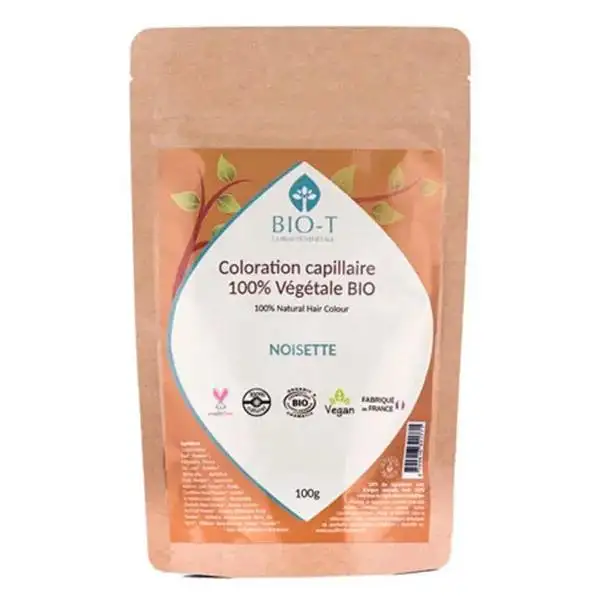 Bio-T Coloration Végétale noisette - Bio et 100% naturel - 100g