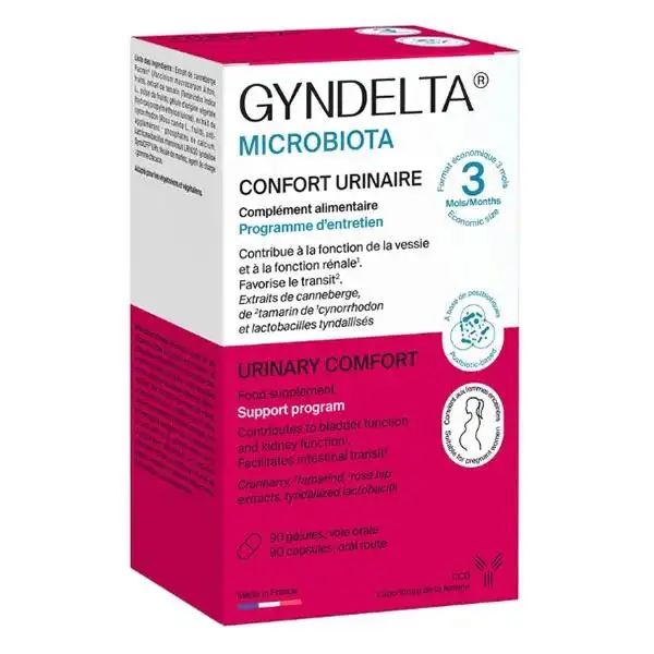 Laboratoire CCD Gyndelta® Microbiota Confort urinaire - Cure préventive - 90 gélules