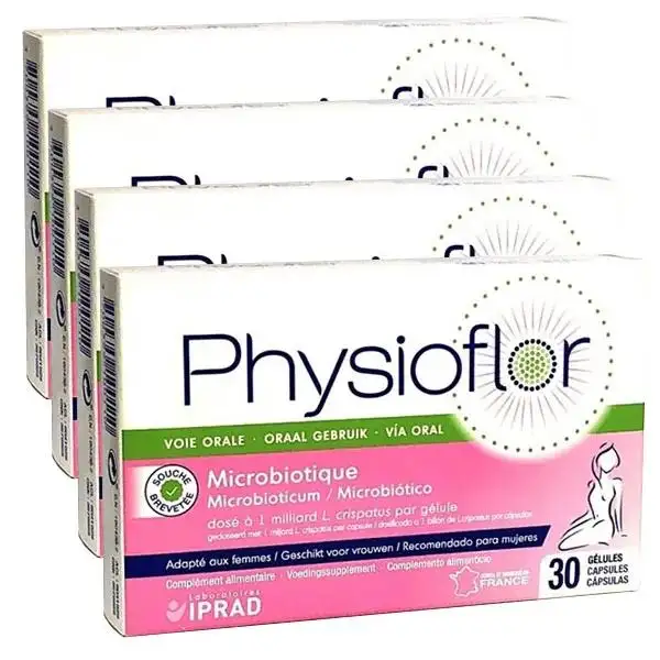Physioflor Microbiotiques Voie Orale 30 gélules - Lot de 4