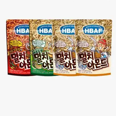 HBAF Anchovy & Almond Snacks 100g - Anchovy & Almond Original