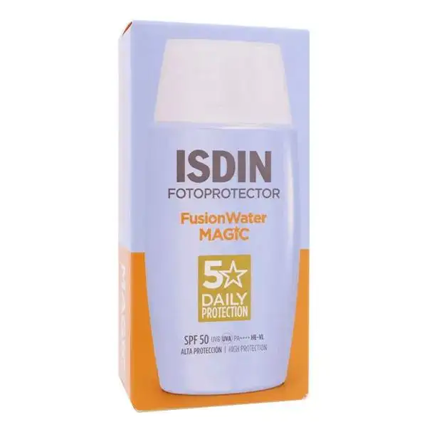 Isdin Fotoprotector Fusion Water Magic Crème Solaire Visage Ultra-Légère SPF50 50ml