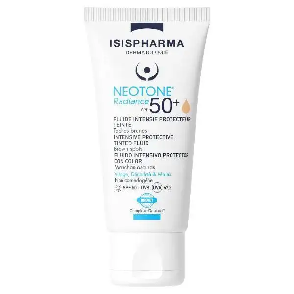 Isispharma Neotone Radiance SPF50+ Fluide Intensif Protecteur Teinté Clair 30ml