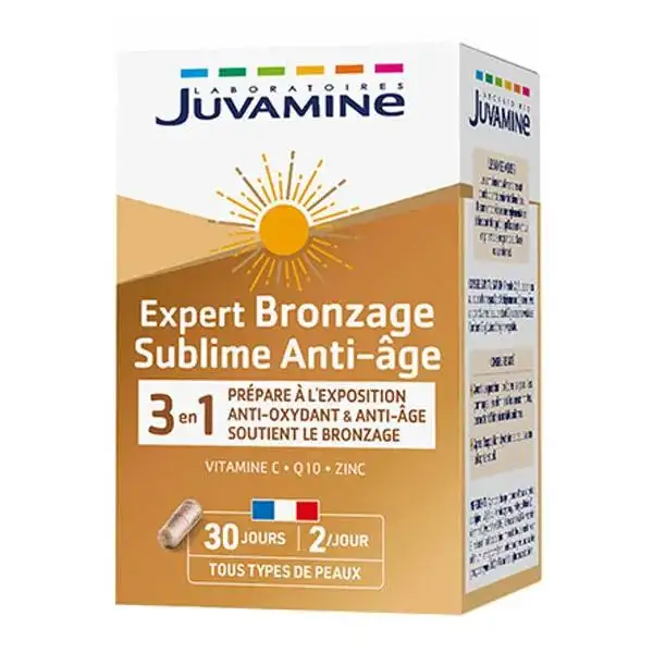 Juvamine Bronzage Sublime Prépare à l'Exposition 60 capsules