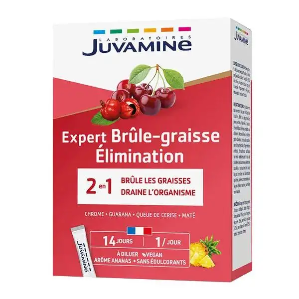 Juvamine Brûle-Graisse Elimination 14 sticks