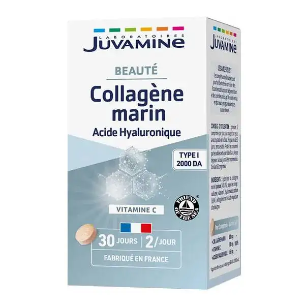 Juvamine Equilibre Collagène Marin Acide Hyaluronique 60 comprimés
