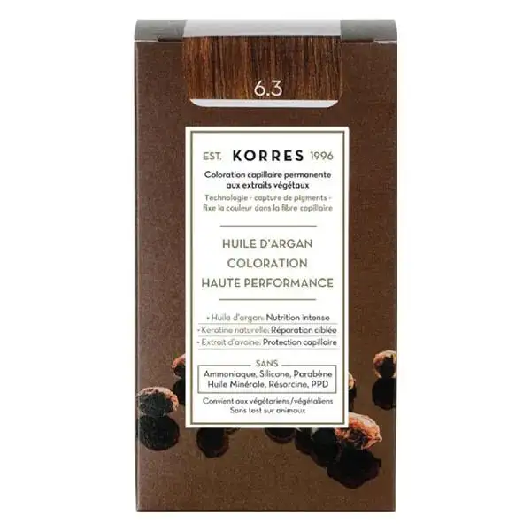 Korres 6.3 BLOND MIEL DORÉ Coloration - Argan