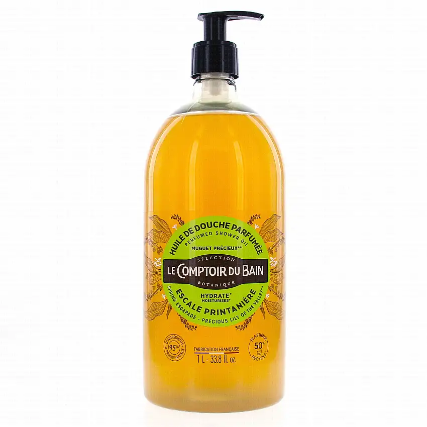 LE COMPTOIR DU BAIN Huile de Douche Parfumée Escale Printanière 1L