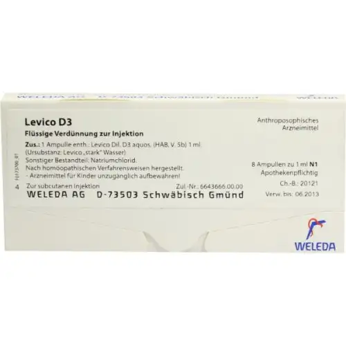Levico D3 Weleda 8 Ampoules De 1ml
