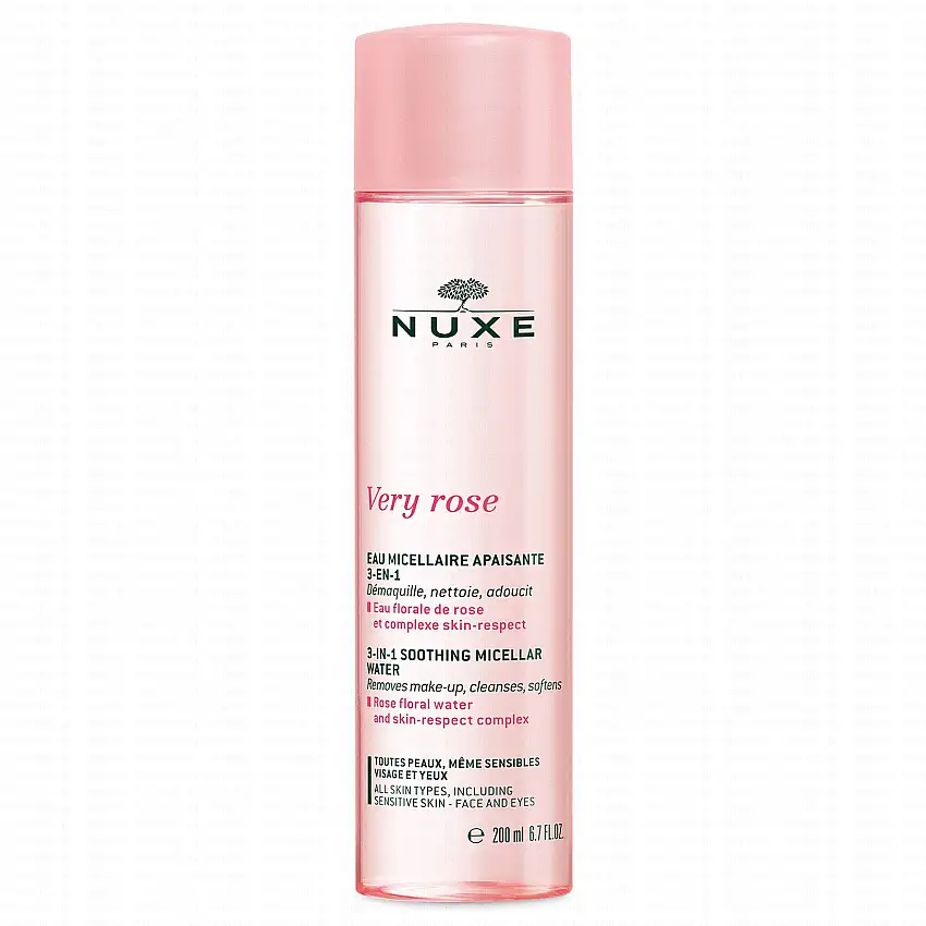 NUXE Very Rose Eau micellaire Apaisante 3-en-1 flacon 200ml