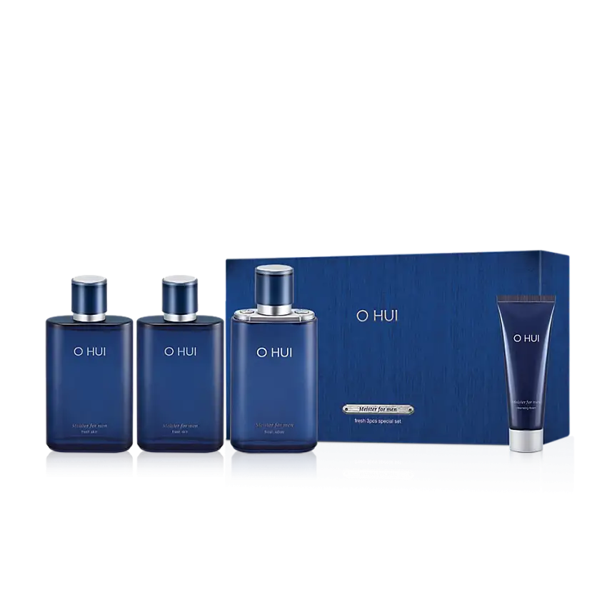 OHUI Meister For Men Fresh Set (Moisturizer, Lotion, Cleansing Foam)